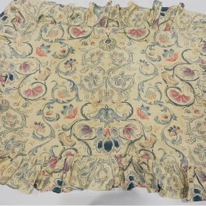 Ralph Lauren Muted Multi-Color French Floral Print Pillow Sham (1 standard size)